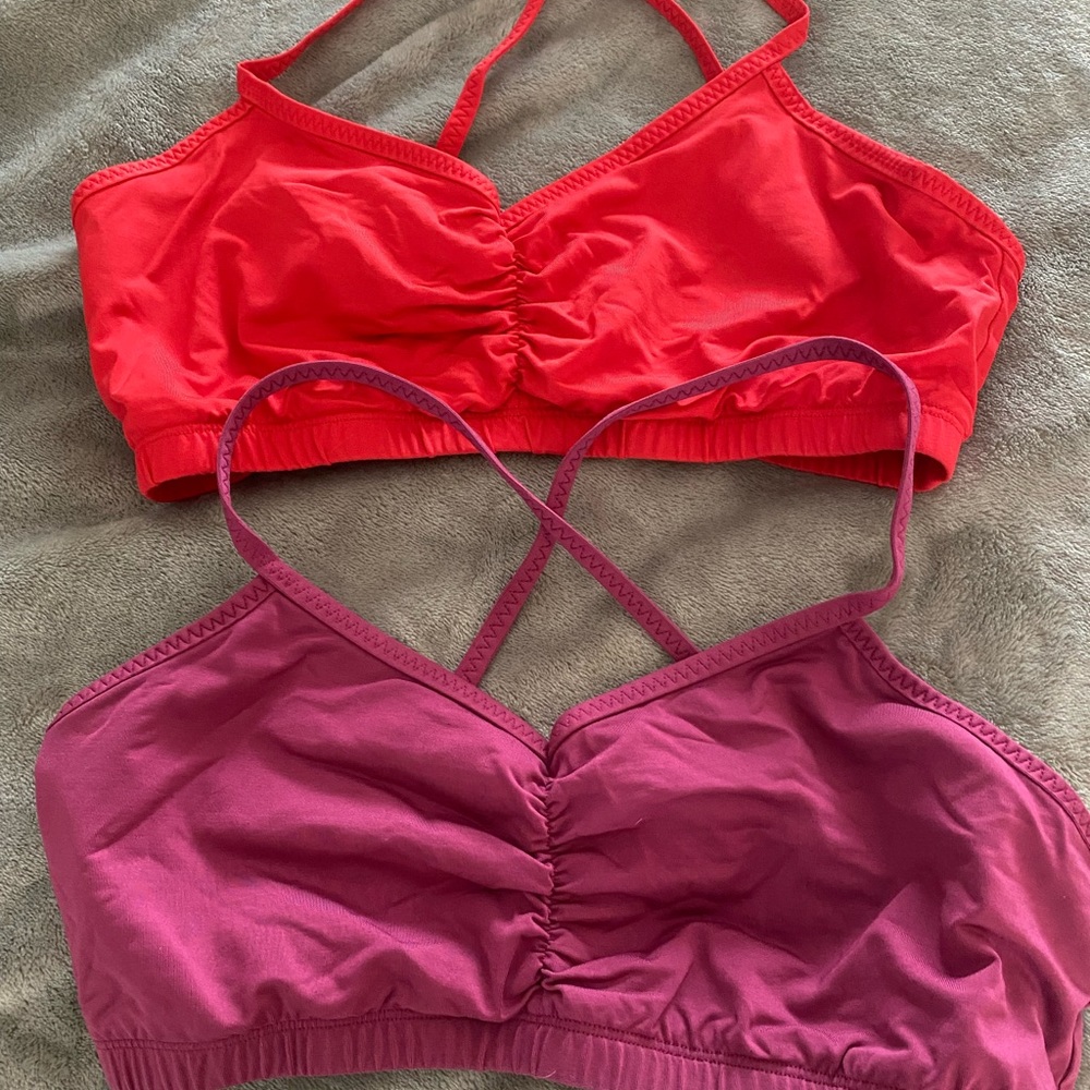 Two Handful sports bras.